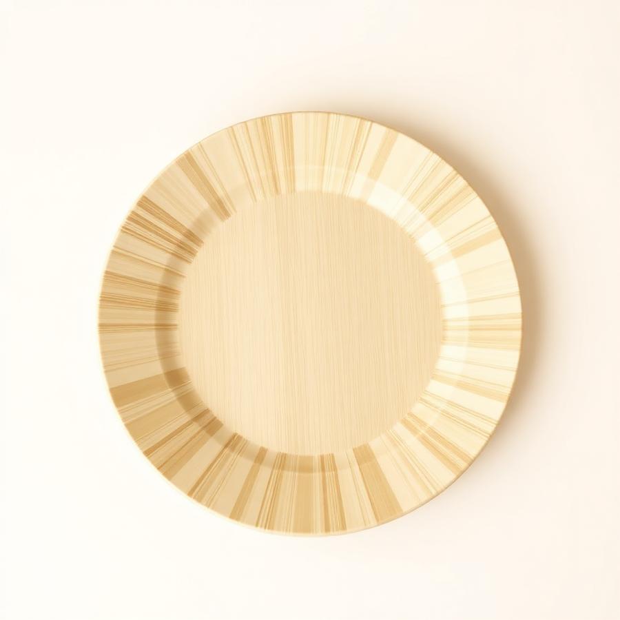 8 Inch Round Areca Plate — natural disposable areca plate